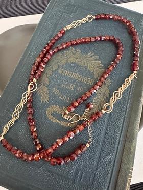 SpoiledBrat Jewelry编织麻花系列 | 钙铝石榴石Y型链 长链 毛衣链