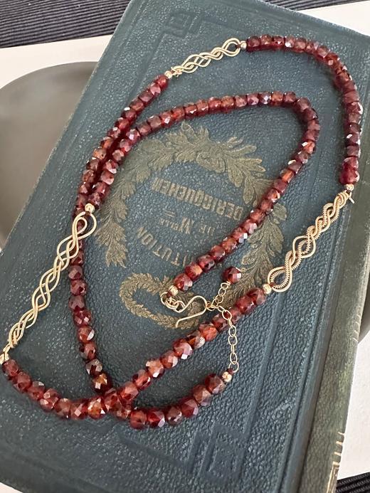 SpoiledBrat Jewelry编织麻花系列 | 钙铝石榴石Y型链 长链 毛衣链 商品图0