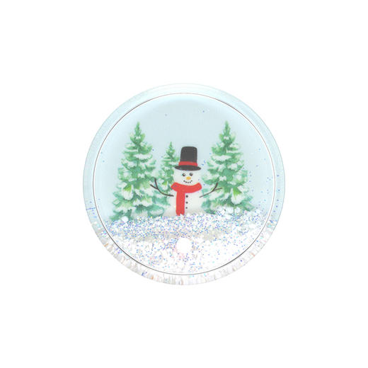 【雪人来信】童年礼物 POPGRIP泡泡骚手机粘贴式气囊支架 Tidepool流沙系列 白色 雪人 商品图2