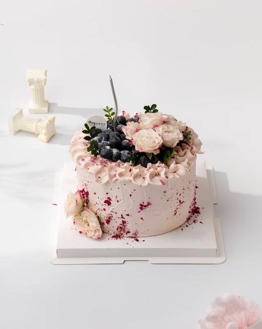蓝莓朵朵 生日蛋糕（百分百进口动物奶油） 商品图0