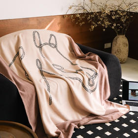 【换季出清】自然醒老钱风爱马仕风双面绒毛毯国王小马系列MT