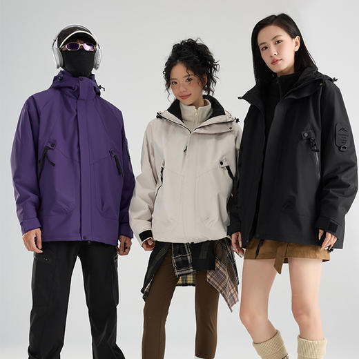 新品上新【福利价149】男女同款冲锋衣三合一可拆卸外套 户外防风防水冲锋衣SZ2804 商品图3