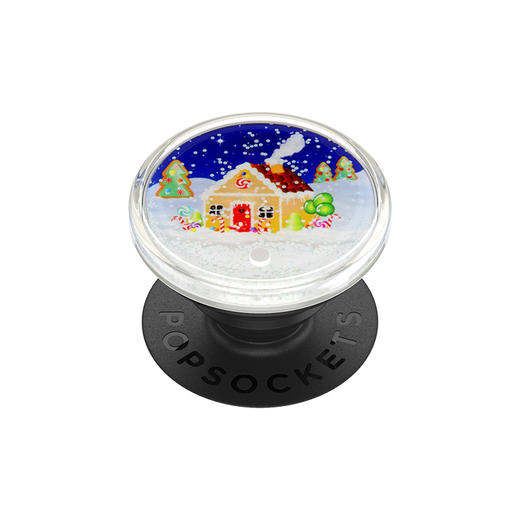 【雪人来信】姜饼屋 POPGRIP泡泡骚手机粘贴式气囊支架 Tidepool流沙系列 蓝色 小屋 商品图0