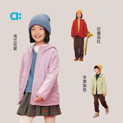 【冬Vol.3】allblu幼岚【羽裳云衣】连帽棉服儿童外套25冬新款A类保暖男女童ZY 商品图3