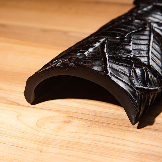 紫檀雕“蕉叶怪石”大臂搁 商品图10