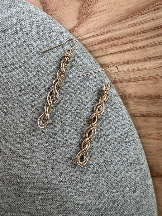 SpoiledBrat Jewelry编织麻花系列 | 注金耳环 商品图3