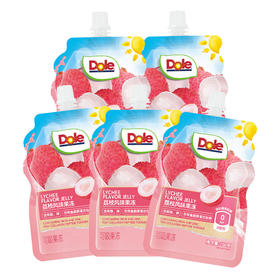 【分仓直发包邮】都乐荔枝风味果冻150g*5袋