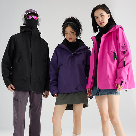新品上新【福利价149】男女同款冲锋衣三合一可拆卸外套 户外防风防水冲锋衣SZ2804 商品图4