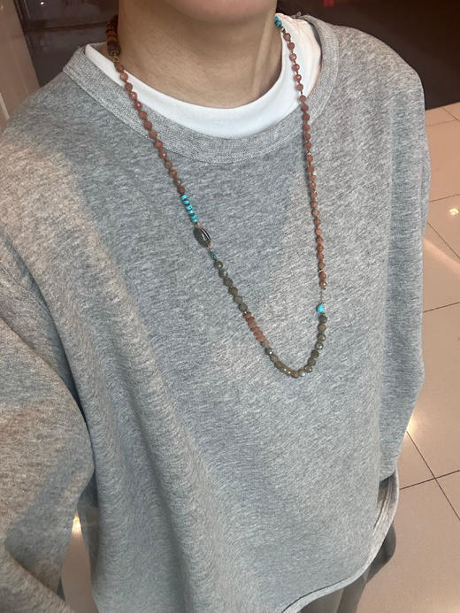 SpoiledBrat Jewelry太阳石/绿松石/斜长石多用长链 /手链 商品图2