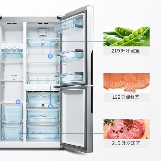 博世569L混冷无霜零度维他保鲜岩瓷面板星空灰KAF96P90TI 202464 商品图0