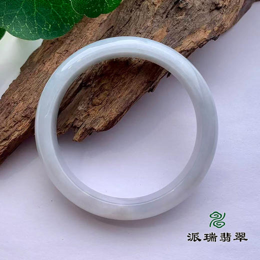 派瑞翡翠 翡翠手镯 糯种 白色 商品图2