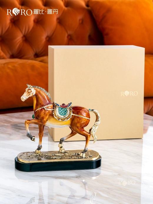 E-LB-31705J 马到成功摆件 罗比罗丹 精工珐琅 商品图4