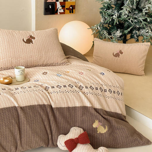 【换季出清】自然醒280g仿羊毛绒全消光牛奶绒四件套MT 商品图13