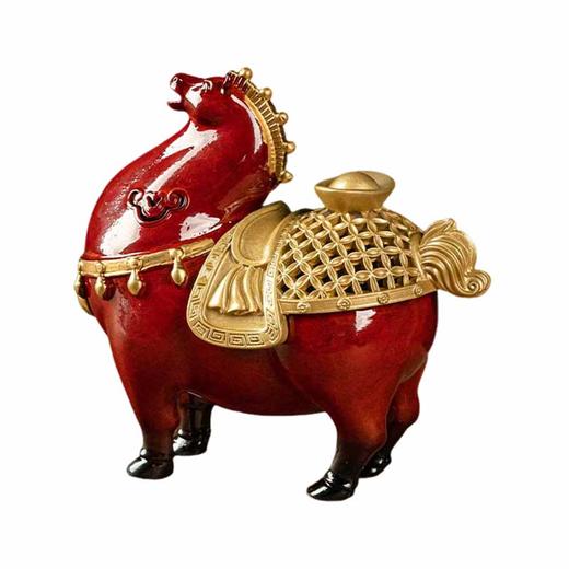 B-TP-HJ-A007-1 马上有钱盘香炉 木盒款 商品图0