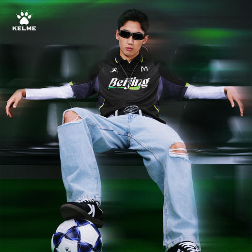 【曹永竞同款】卡尔美时尚休闲撞色潮流球衣8551ZB12572 商品图0