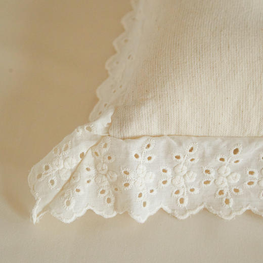 自然醒蕾丝花边棉麻定型低枕亚麻低枕头蕾丝花边成人枕芯XK 商品图14