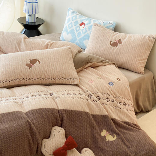 【换季出清】自然醒280g仿羊毛绒全消光牛奶绒四件套MT 商品图11