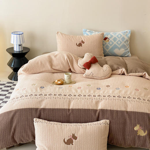 【换季出清】自然醒280g仿羊毛绒全消光牛奶绒四件套MT 商品图2