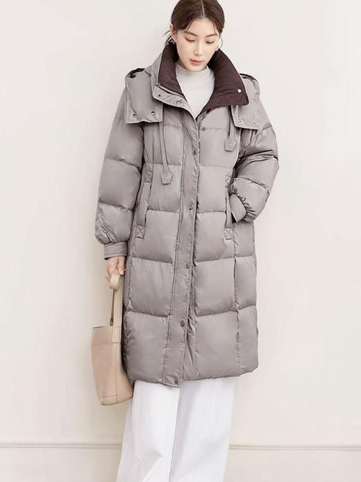 大牌同工厂！吊牌1199元【羽绒服】9680高克重蓬松休闲连帽宽松羽绒服-喜出 商品图3