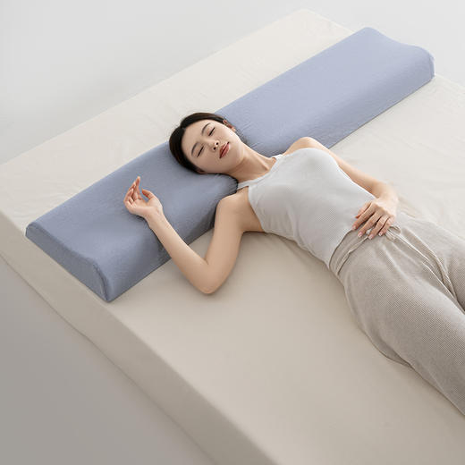 自然醒全棉记忆棉曲线双人长枕纯棉水洗棉记忆棉双人枕头波浪曲线双人长枕芯XK 商品图3