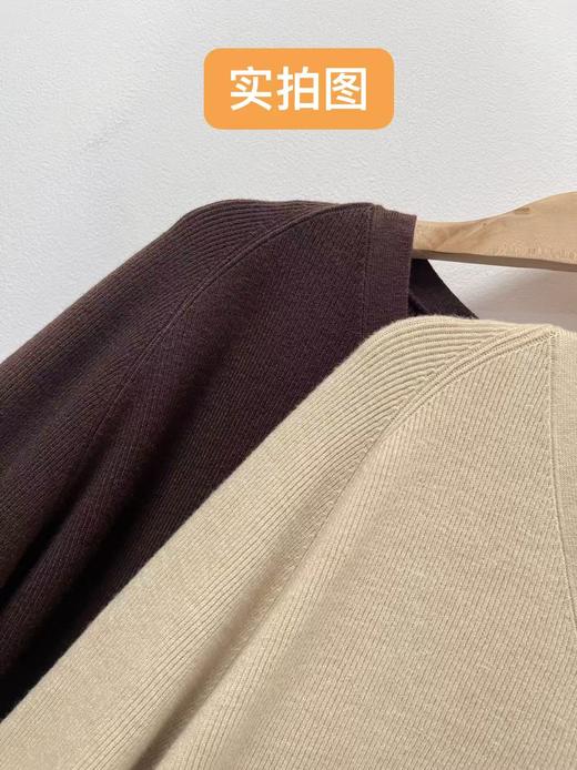 【韩系毛衣】V领开衫～休闲针织开衫外套-喜出 商品图3