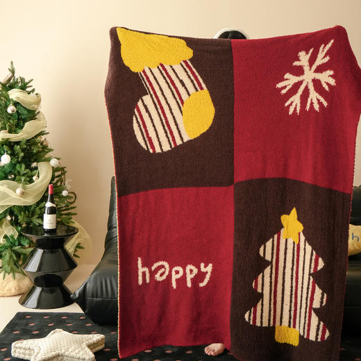 自然醒针织半边绒毯多功能沙发毯床尾毯午睡盖毯办公室披毯车载户外旅行毯MT 商品图0