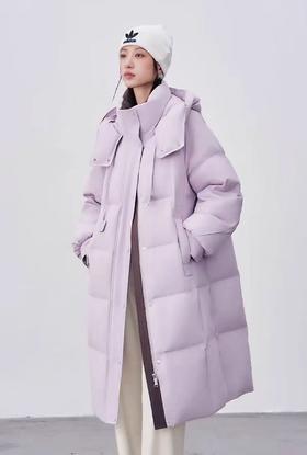 大牌同工厂！吊牌1199元【羽绒服】9680高克重蓬松休闲连帽宽松羽绒服-喜出