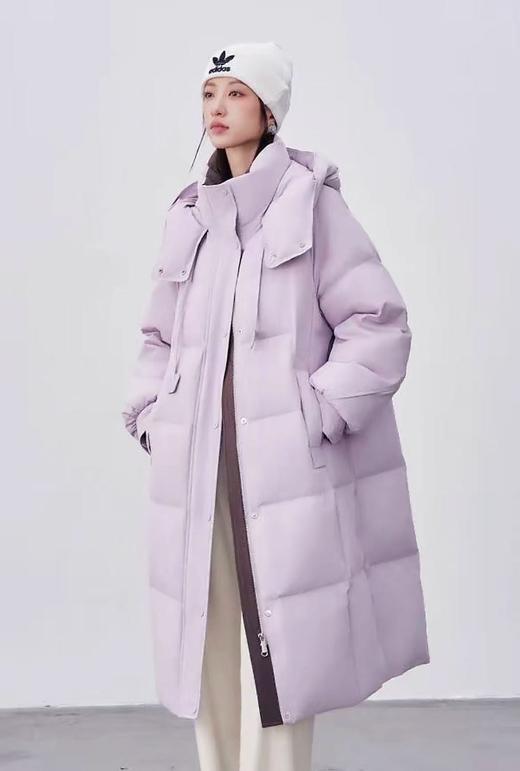 大牌同工厂！吊牌1199元【羽绒服】9680高克重蓬松休闲连帽宽松羽绒服-喜出 商品图0