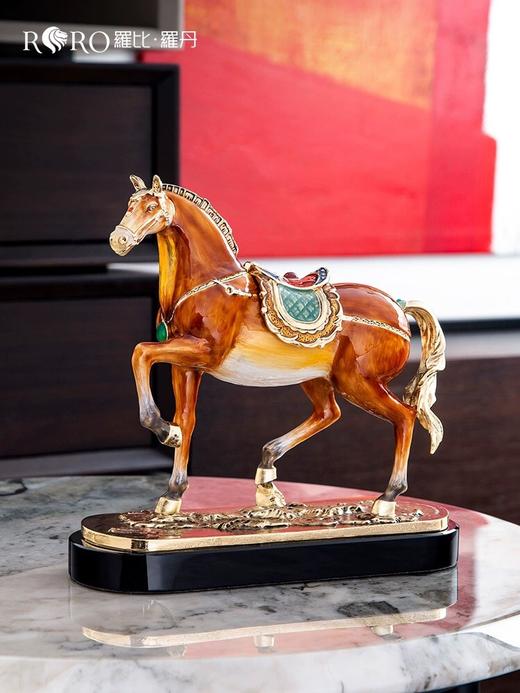 E-LB-31705J 马到成功摆件 罗比罗丹 精工珐琅 商品图1