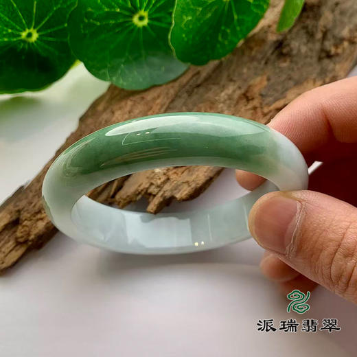 派瑞翡翠 翡翠手镯 糯种 油青 商品图3