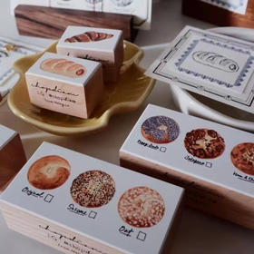 【现货】阿果拉 丨 马来西亚 chopdiam  bread 面包  印章