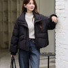 蓬松面包服【羽绒服】绒子含量90% 韩系立领短款设计感可抽绳羽绒服-喜出 商品缩略图5