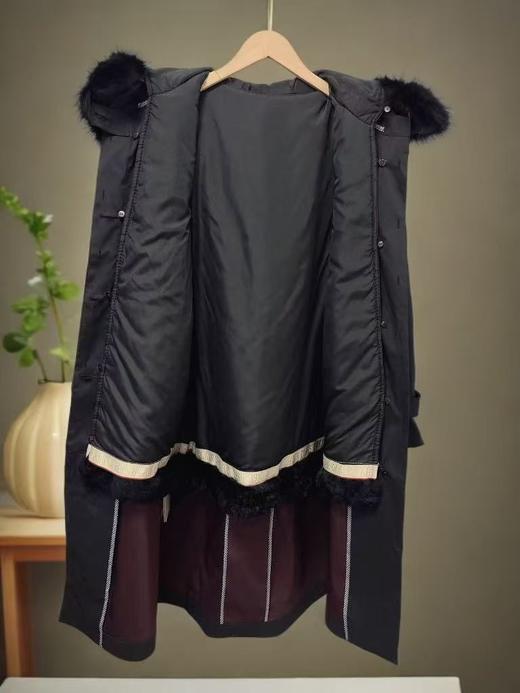皮草可拆卸派克【派克服】獭兔毛真毛皮➕貉子毛领！！长款派克服皮草秋冬大衣-喜出 商品图4