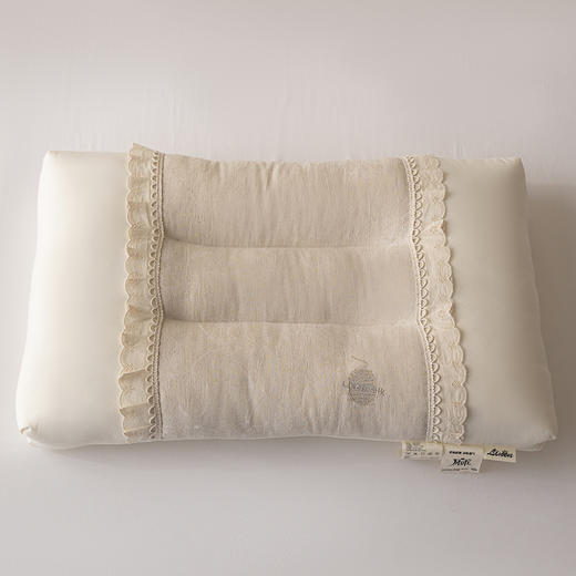 自然醒白云织梦亚麻枕棉麻高低枕芯花边亚麻刺绣枕头XK 商品图14