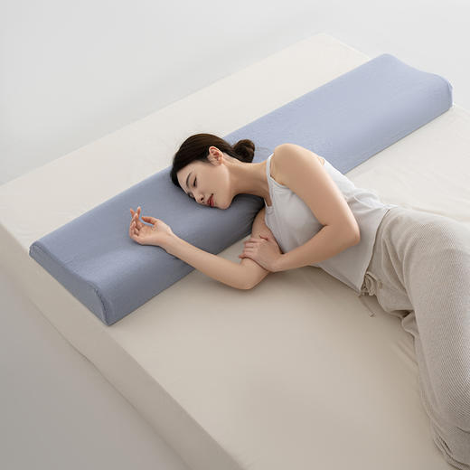 自然醒全棉记忆棉曲线双人长枕纯棉水洗棉记忆棉双人枕头波浪曲线双人长枕芯XK 商品图2