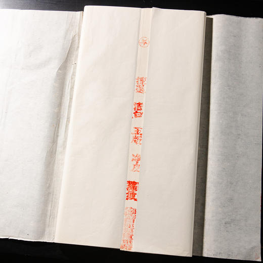 1989年红星牌四尺净皮罗纹老宣纸（完整一刀100张） 商品图1