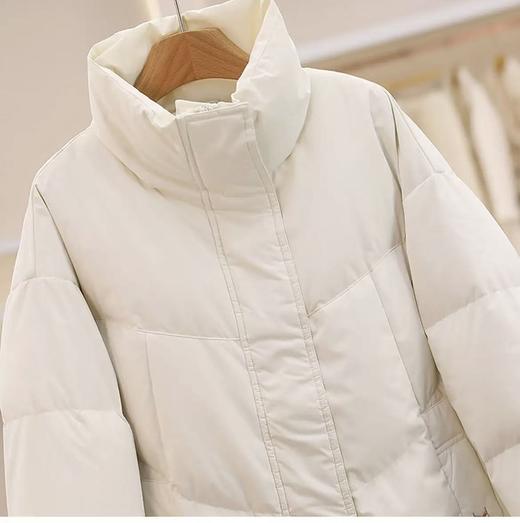 1.26清仓秒杀，不支持退货！ 优质面料【羽绒服】90%白鸭绒50D杜邦抗菌面料品质休闲宽松立领羽绒服-喜出 商品图2