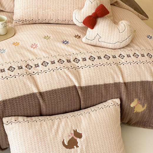 【换季出清】自然醒280g仿羊毛绒全消光牛奶绒四件套MT 商品图3