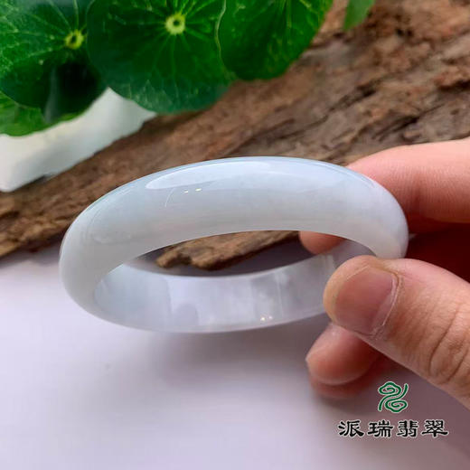 派瑞翡翠 翡翠手镯 糯种 白色 商品图1