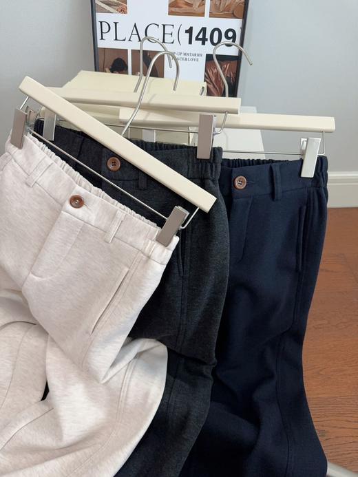 韩版时尚通勤百搭洋气宽松加绒直筒裤 商品图5