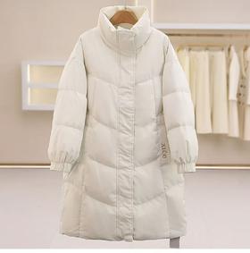 1.26清仓秒杀，不支持退货！ 优质面料【羽绒服】90%白鸭绒50D杜邦抗菌面料品质休闲宽松立领羽绒服-喜出