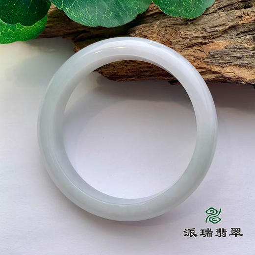 派瑞翡翠 翡翠手镯 糯种 无色 商品图2