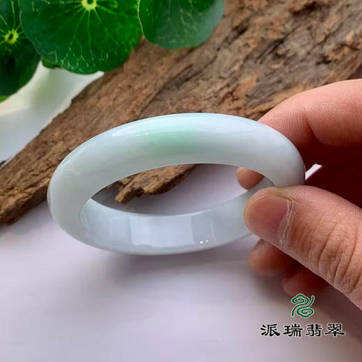 派瑞翡翠 翡翠手镯 糯种 绿色 商品图1