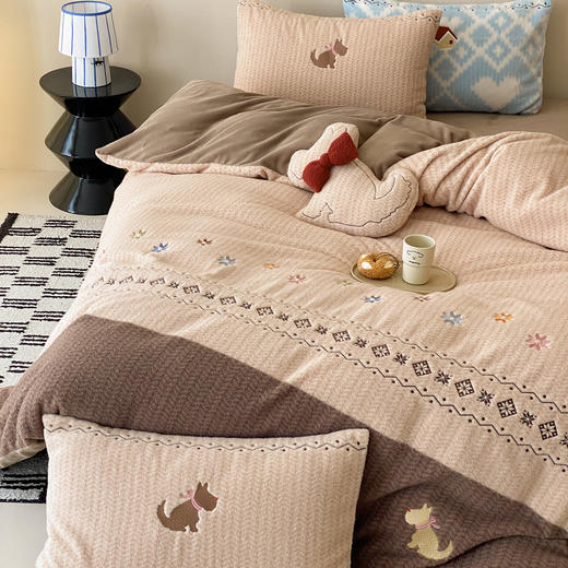 【换季出清】自然醒280g仿羊毛绒全消光牛奶绒四件套MT 商品图14