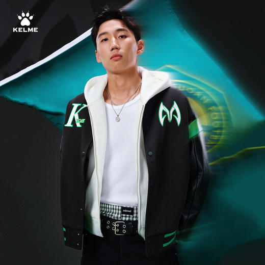 【曹永竞同款】卡尔美运动撞色潮流棒球夹克8561WT1222 商品图2