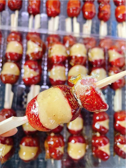 山楂夹白莲蓉味糖葫芦2根 商品图1