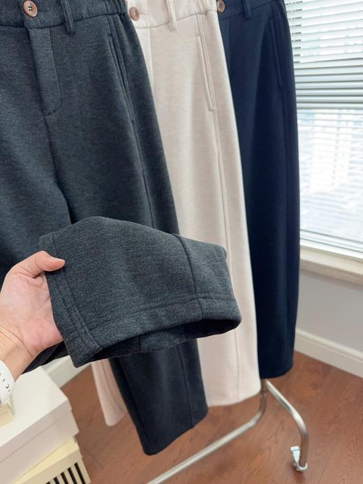 韩版时尚通勤百搭洋气宽松加绒直筒裤 商品图2