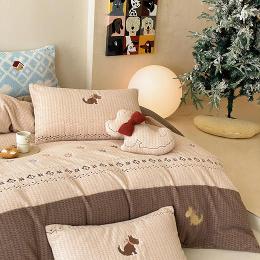 【换季出清】自然醒280g仿羊毛绒全消光牛奶绒四件套MT 商品图4