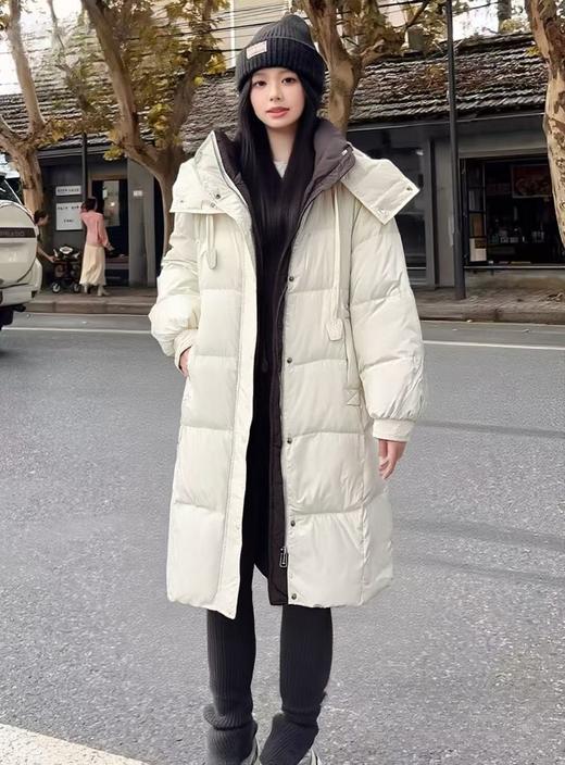 大牌同工厂！吊牌1199元【羽绒服】9680高克重蓬松休闲连帽宽松羽绒服-喜出 商品图2