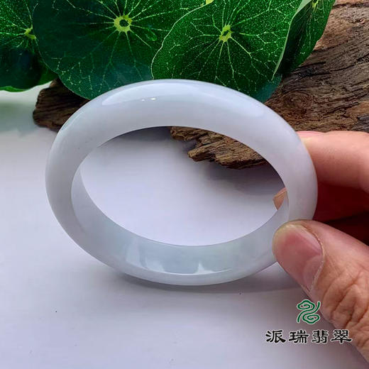 派瑞翡翠 翡翠手镯 糯种 无色 商品图1